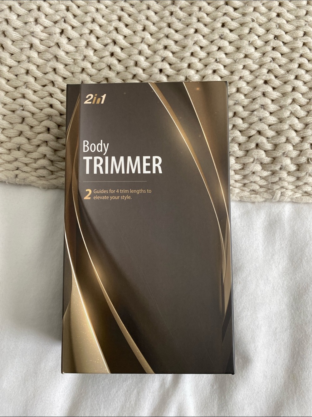 Men’s Body Trimmer 2-in-1 in Brown and Gold Packaging